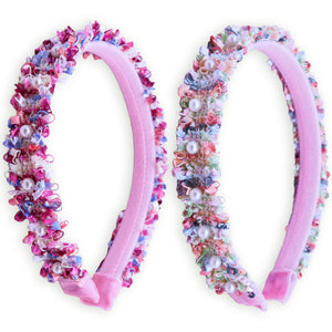 Set of Confetti Pearl Headbands