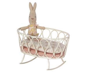 Cradle with Pink Sleeping Bag