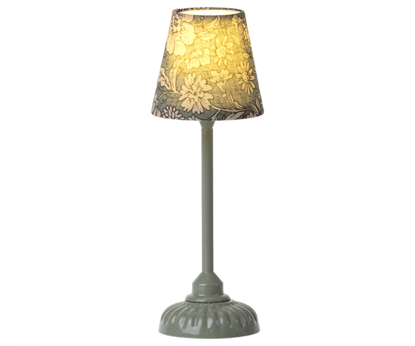 Vintage Floor Lamp, Small in Dark Mint