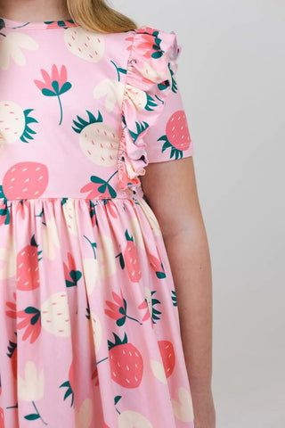 Strawberry Shortcake Short Sleeve Twirl Dress