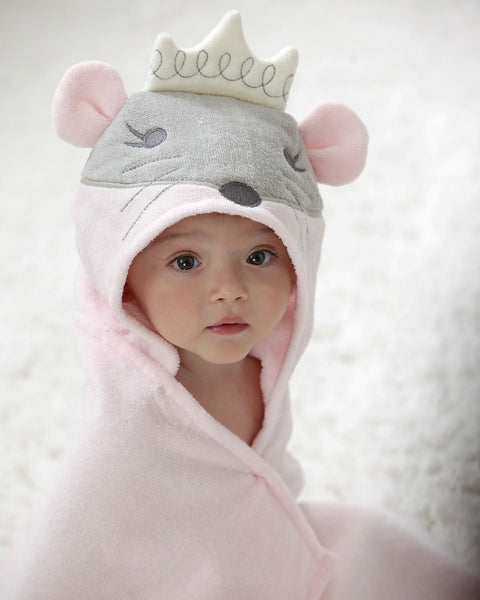 Princess Mouse Pink Bath Wrap - Little Owly