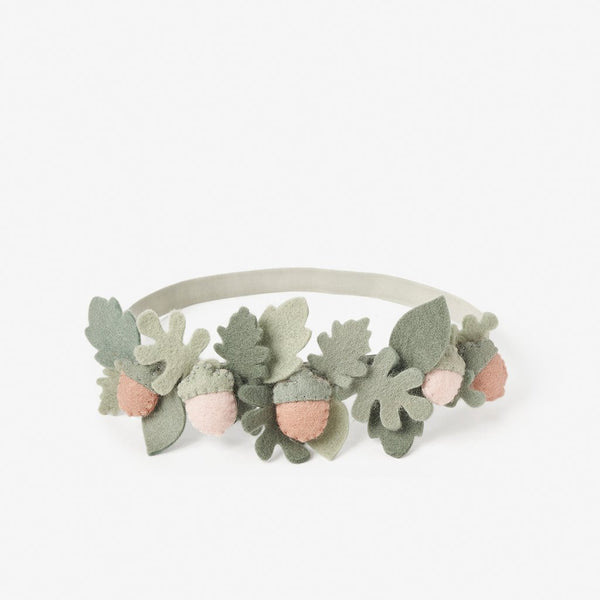Acorn Leaf Felt Baby Headband