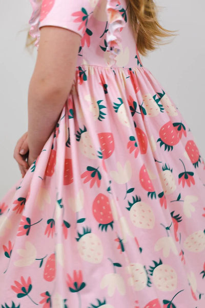 Strawberry Shortcake Short Sleeve Twirl Dress