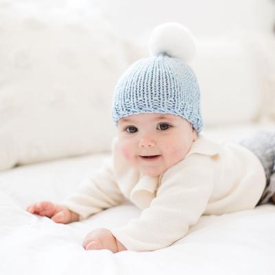 Baby Fur Pom Hat Knitting Kit - Little Owly