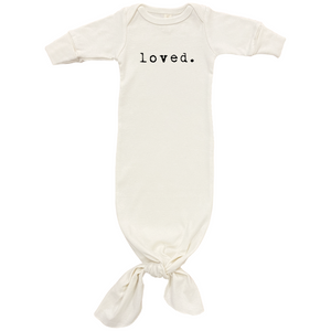 Loved Organic Long Sleeve Infant Gown