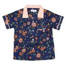 Contrast Color Collar Floral Shirt - Little Owly