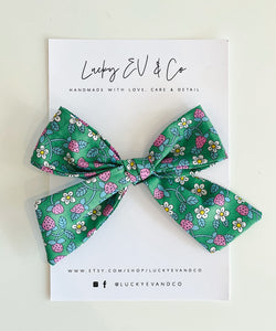 Liberty of London Strawberry Fields Fabric Bow