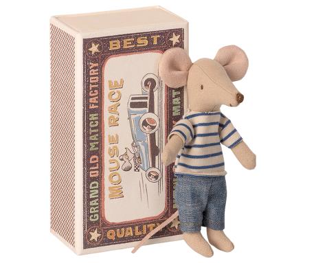 Big Brother Mouse in Matchbox in Blue & White Shirt