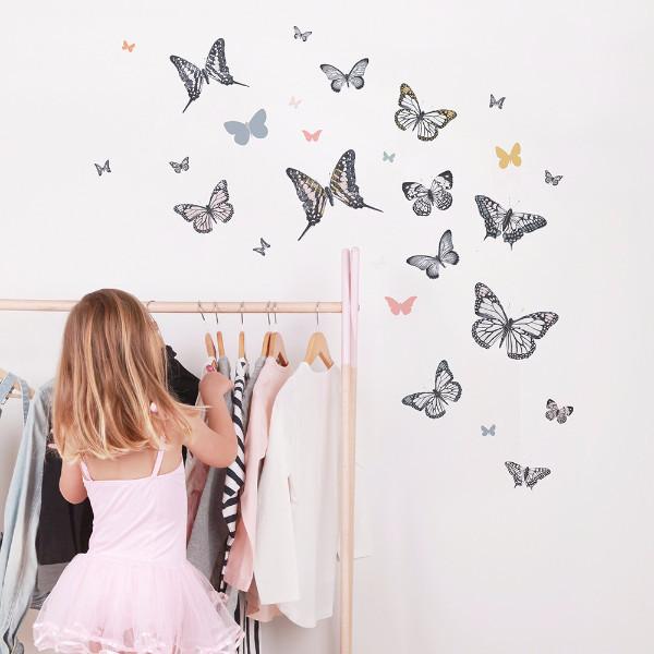 Monarch Butterflies Wall Decal - Little Owly