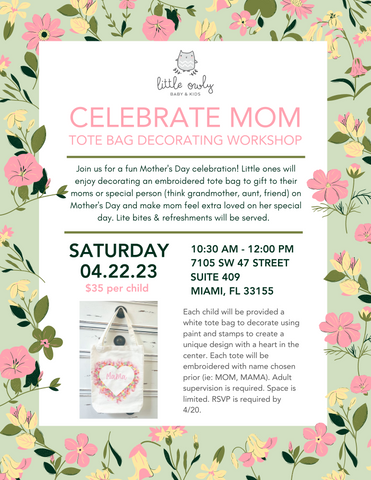 Celebrate Mom Tote Bag Decorating Workshop