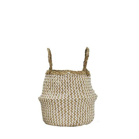 Zig Zag Small Belly Basket - Little Owly