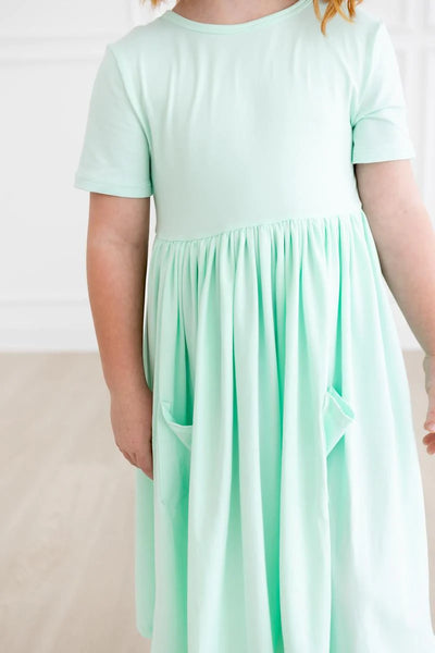 Pastel Mint Green Twirl Dress