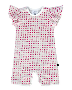 Karlee Angel Dot Sleeve Romper