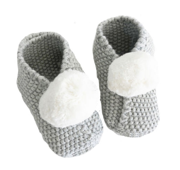 Baby Pom Pom Booties - Little Owly