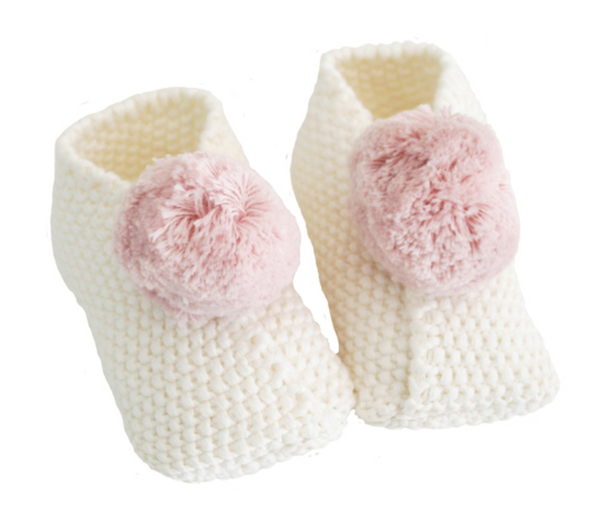 Baby Pom Pom Booties - Little Owly