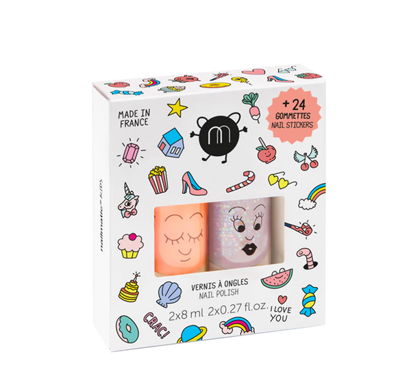 CRAC Nail Polish Set with Stickers