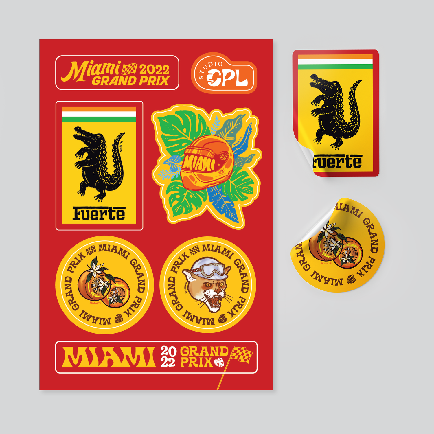 Miami Grand Prix Sticker Sheet