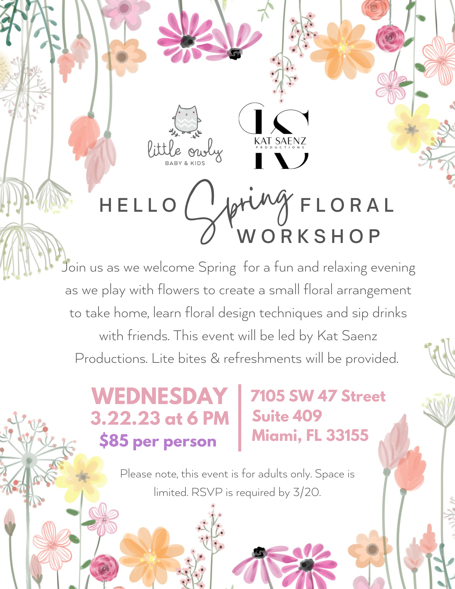 Hello, Spring Floral Workshop
