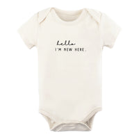 Hello I'm New Here Organic Cotton Onesie