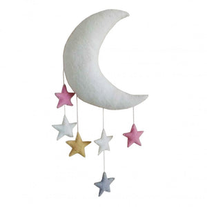 Pastel Moon and Stars Wall Decoration