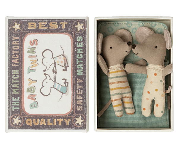 Baby Twin Mice in Box